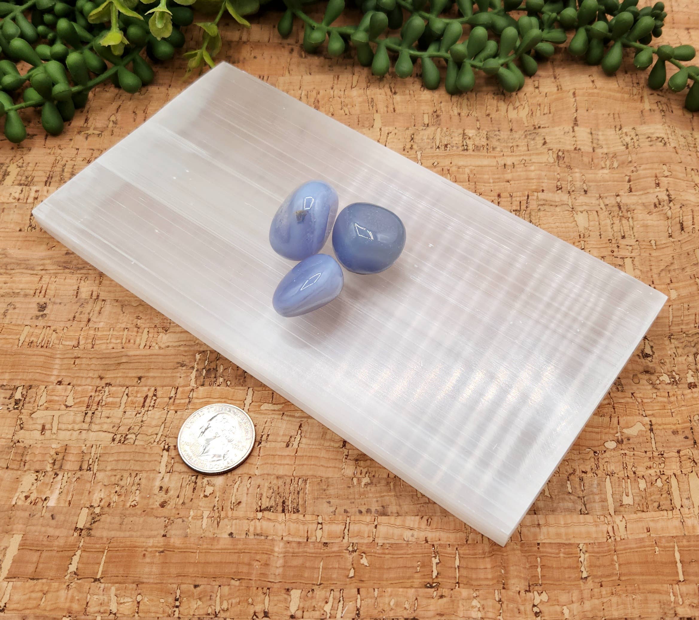 Selenite Charging Bar/Plate - Plain - Approx. 20 x 10 x 1cm