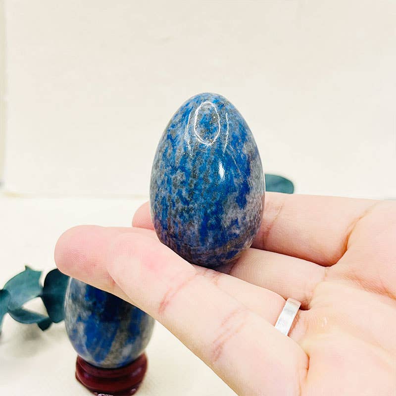 Easter Lapis Lazuli Meditation Vision Crystal Egg