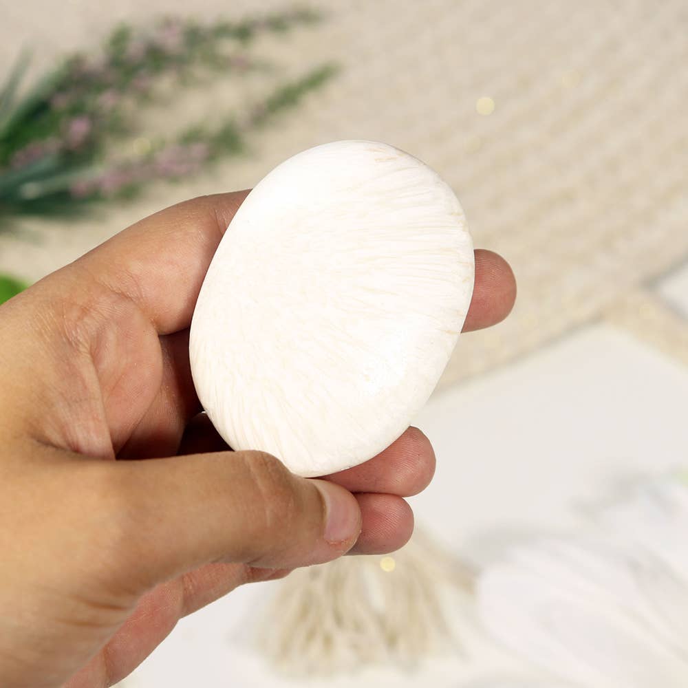 Scolecite Crystal Palm stones