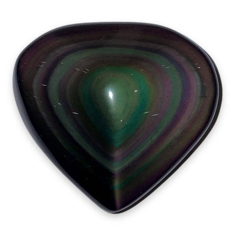 Obsidian heart celestial eye Mexico AA 60-70mm