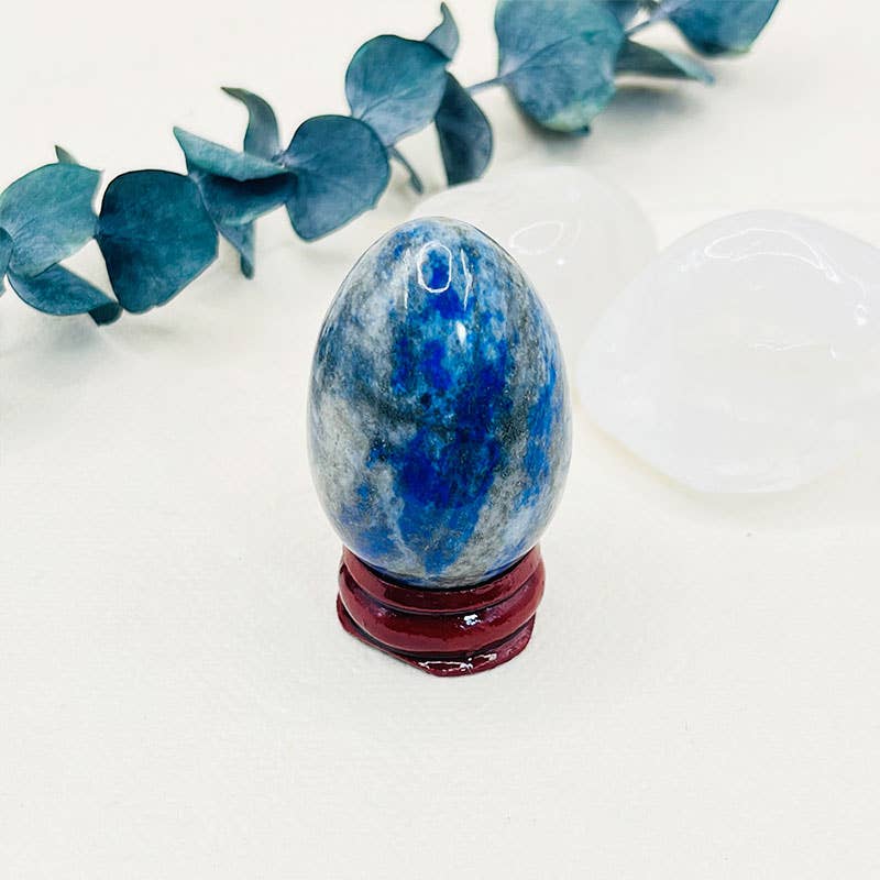 Easter Lapis Lazuli Meditation Vision Crystal Egg