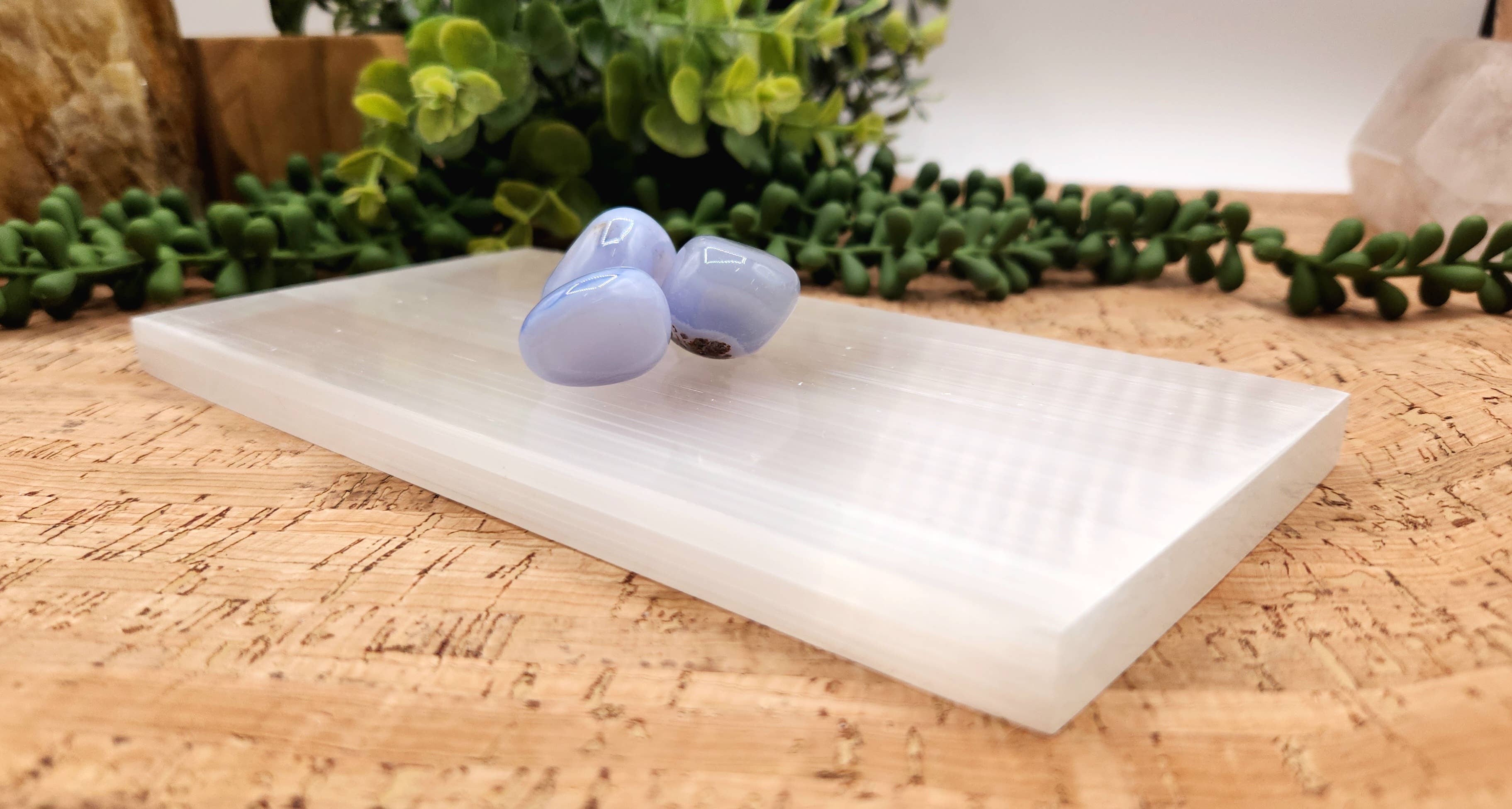 Selenite Charging Bar/Plate - Plain - Approx. 20 x 10 x 1cm