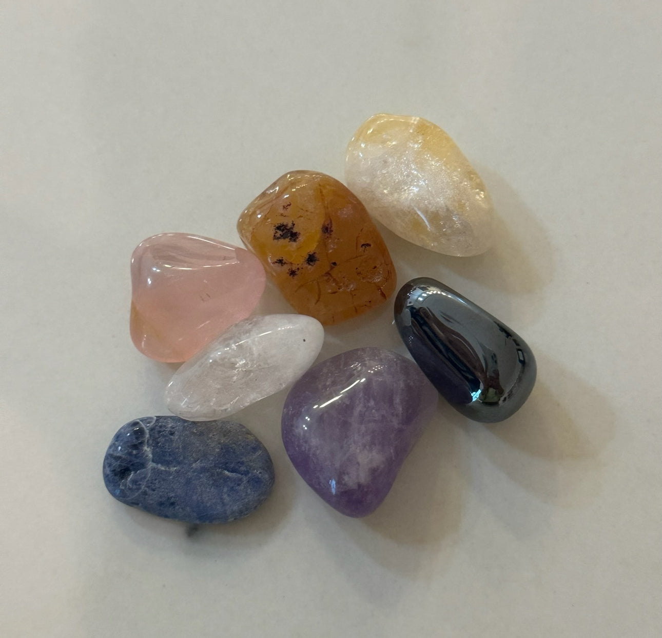 CRYSTAL GRID - OM AND 7 CHAKRAS DESIGN W/ STONES - Wood Crystal Grid - for meditation - Joy - Journey of You