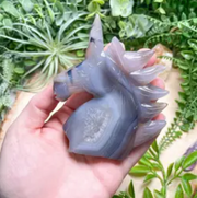 DRUZY AGATE UNICORN - stone - Joy Of Journey