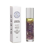 ESSENTIAL OIL ROLLER - SLEEP - 10ML - Amethyst infused oil - Amethyst rollerball - promote sleep - essential oil blend of Lavender, Bergamot, Mandarin, Lemon, Cedarwood & Chamomile - Joy - Journey of you