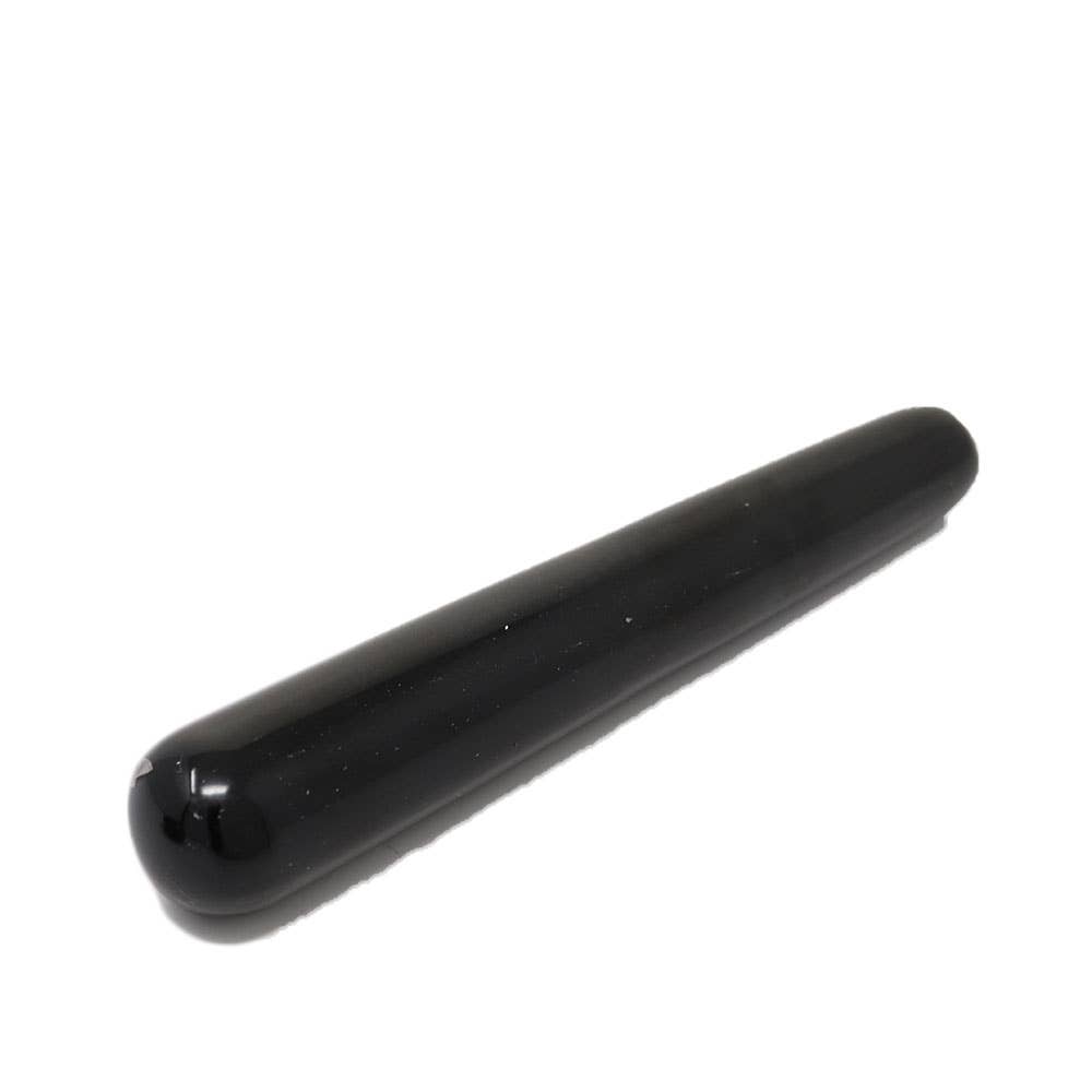 Golden Sheen Obsidian Wand – 4"" Metaphysical Tool for Protection &amp; Focus
