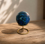 Azurite with Malachite Crystal Sphere Large