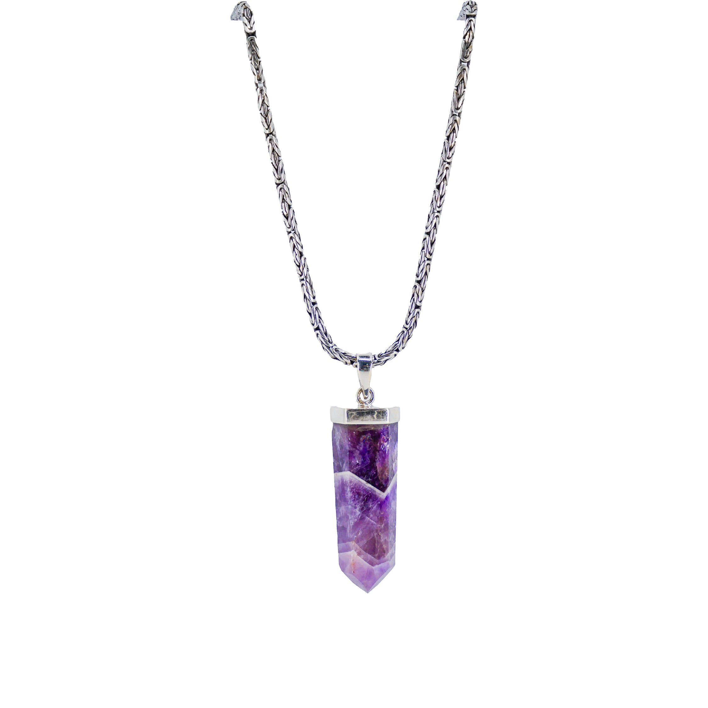 Auralite Pendant with Sterling Silver Chain