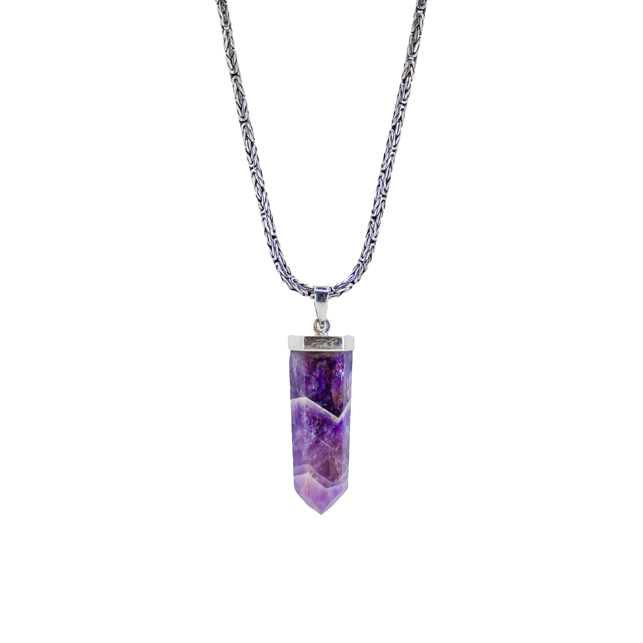 Auralite Pendant with Sterling Silver Chain