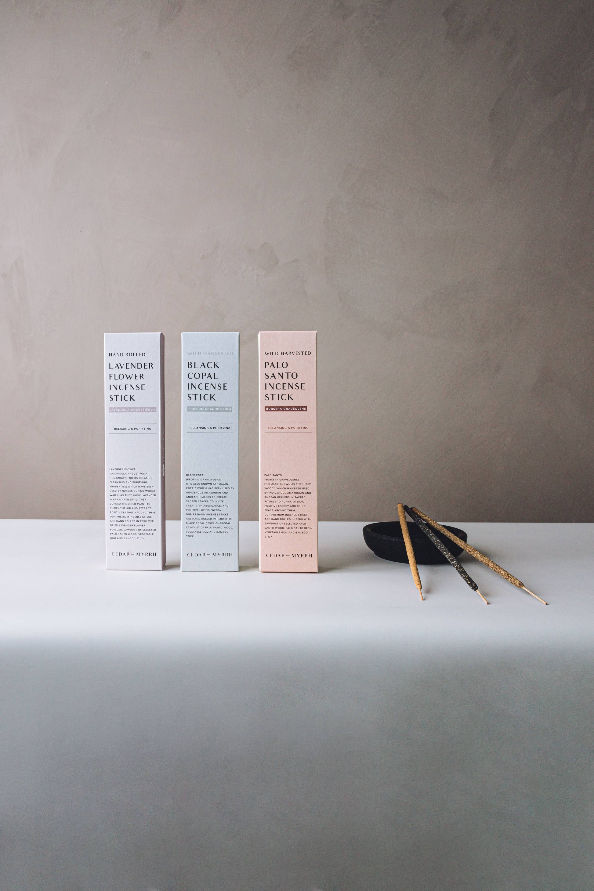 LAVENDER HAND ROLLED INCENSE STICK - FLOWER INCENSE STICKS  - Lavendula Angustifolia Relaxing & Purifying Description: Lavender - relaxing, cleansing and purifying properties - attract positive energy - Premium Incense Sticks - Peru with lavender flower powder, sawdust of Palo Santo wood, vegetable gum and bamboo stick - Joy - Journey of you