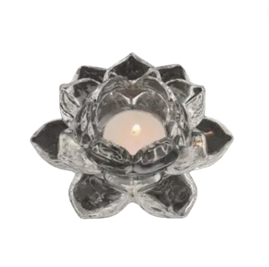 LOTUS GLASS TEALIGHT HOLDER - holder candle - Joy - Journey of You