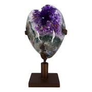 Large Amethyst Egg on a swivel stand