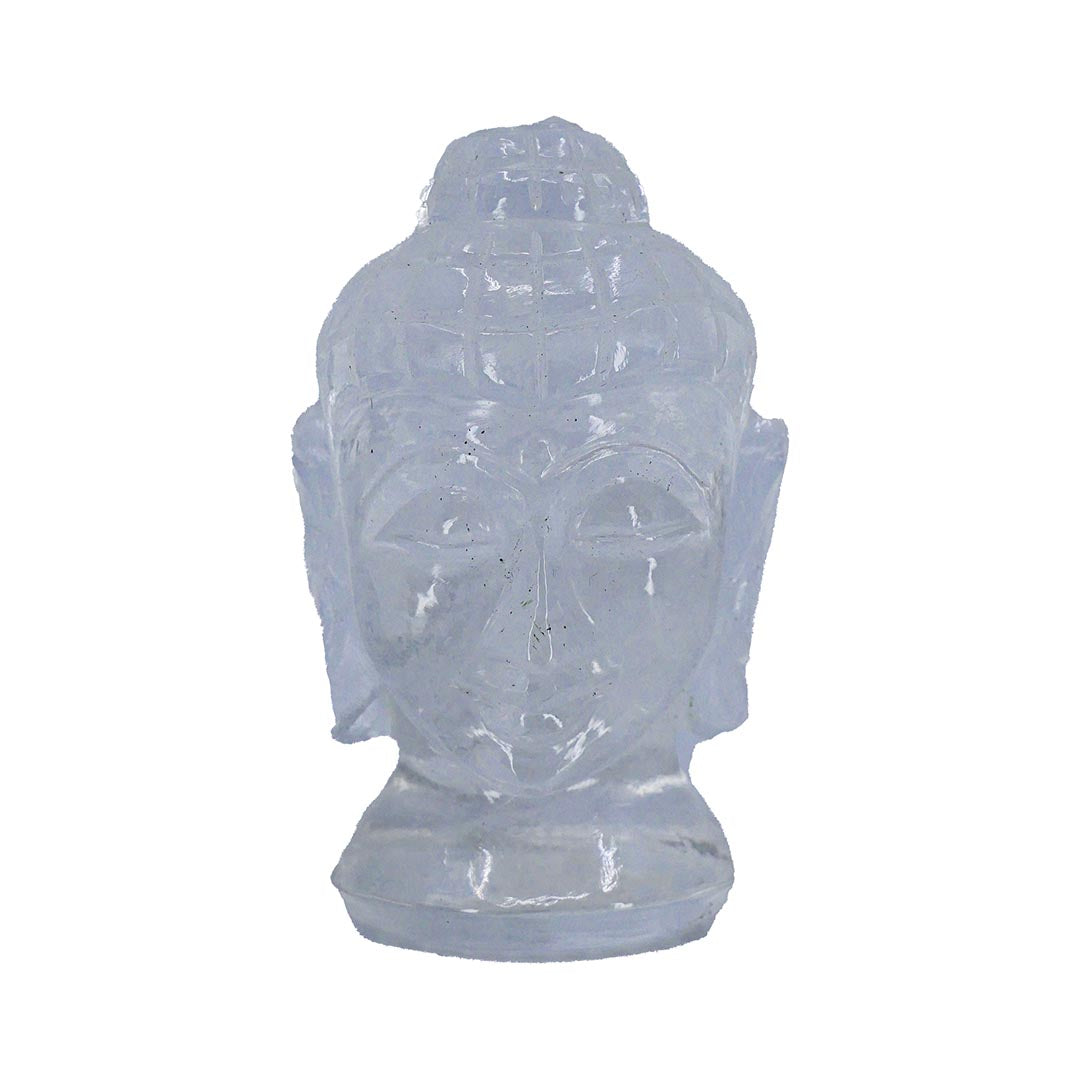 Clear Quartz carved Crystal Buddha
