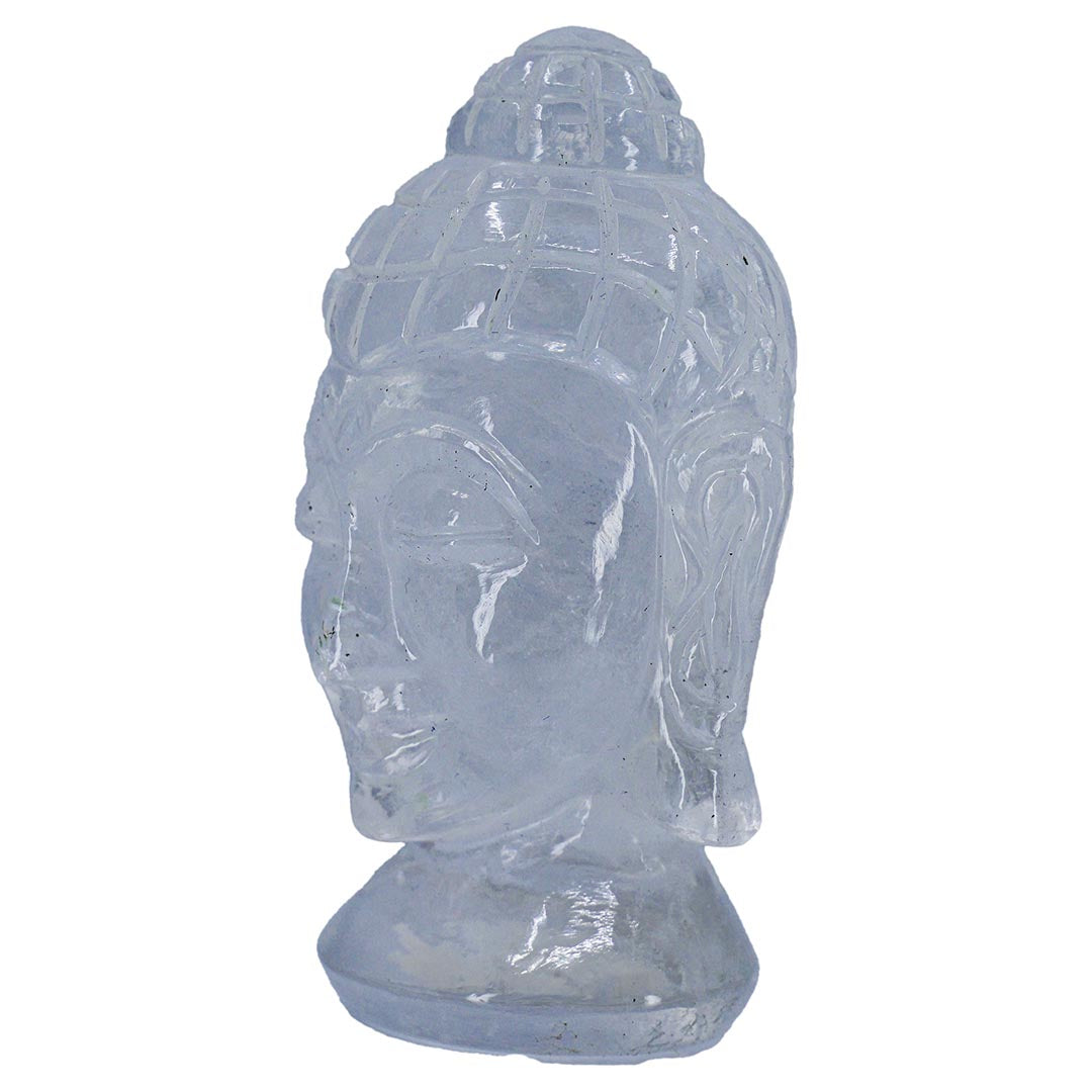 Clear Quartz carved Crystal Buddha
