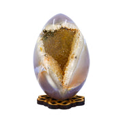 Drusy Agate Egg- with small stand