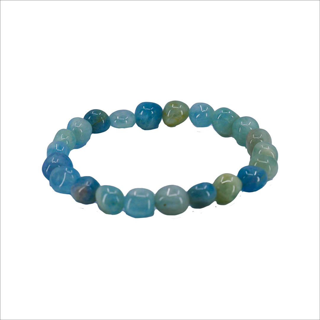 Aqua Marine Nugget Bracelet