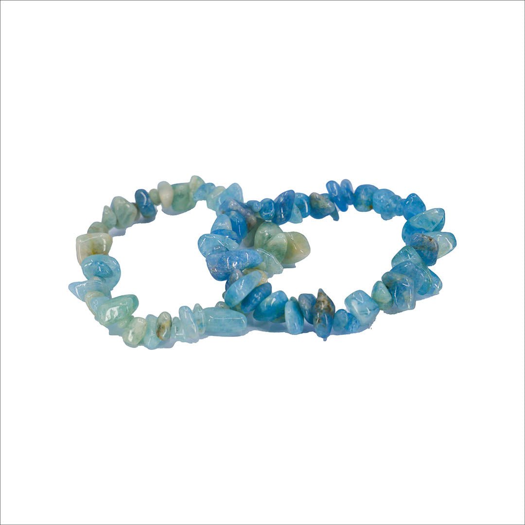 Aqua Marine Chip Bracelet