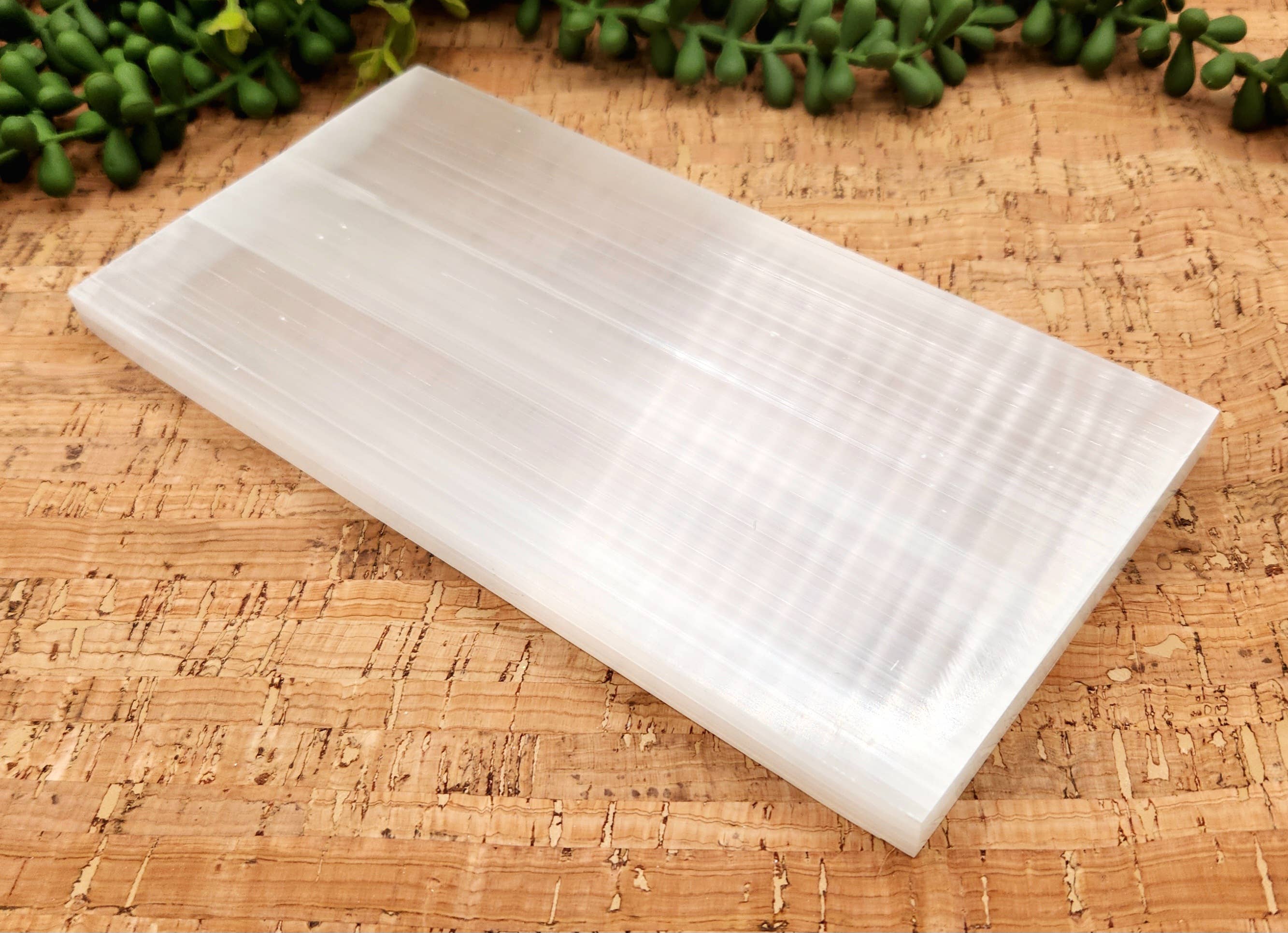 Selenite Charging Bar/Plate - Plain - Approx. 20 x 10 x 1cm