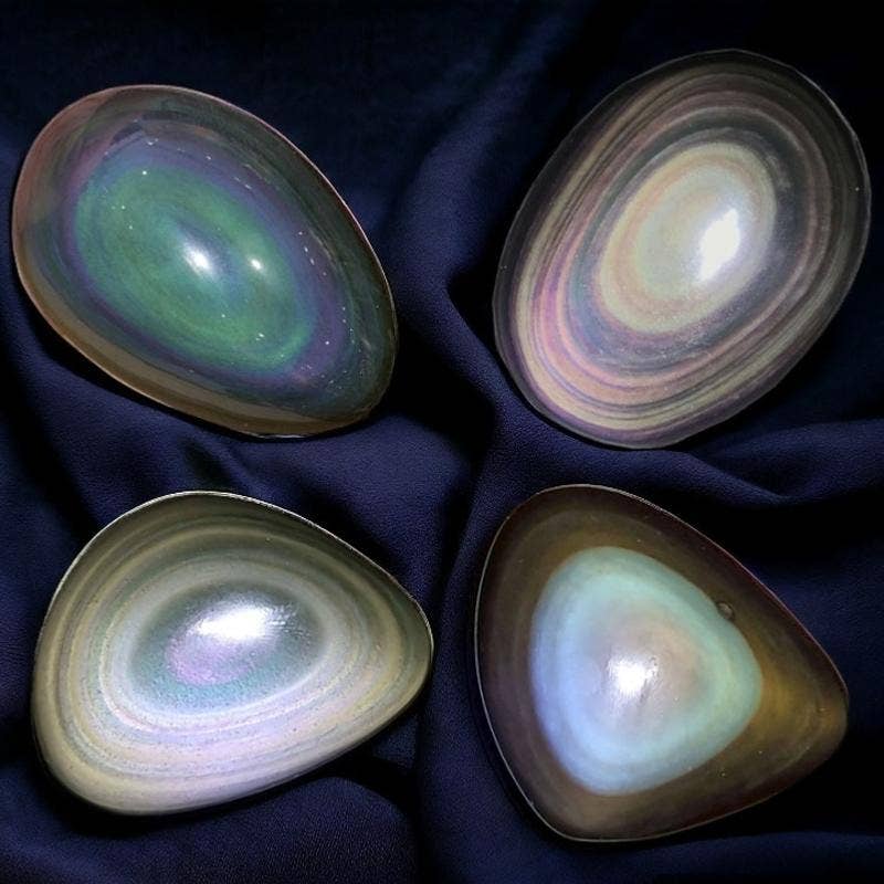 Rainbow Obsidian Stone Mexico AA+