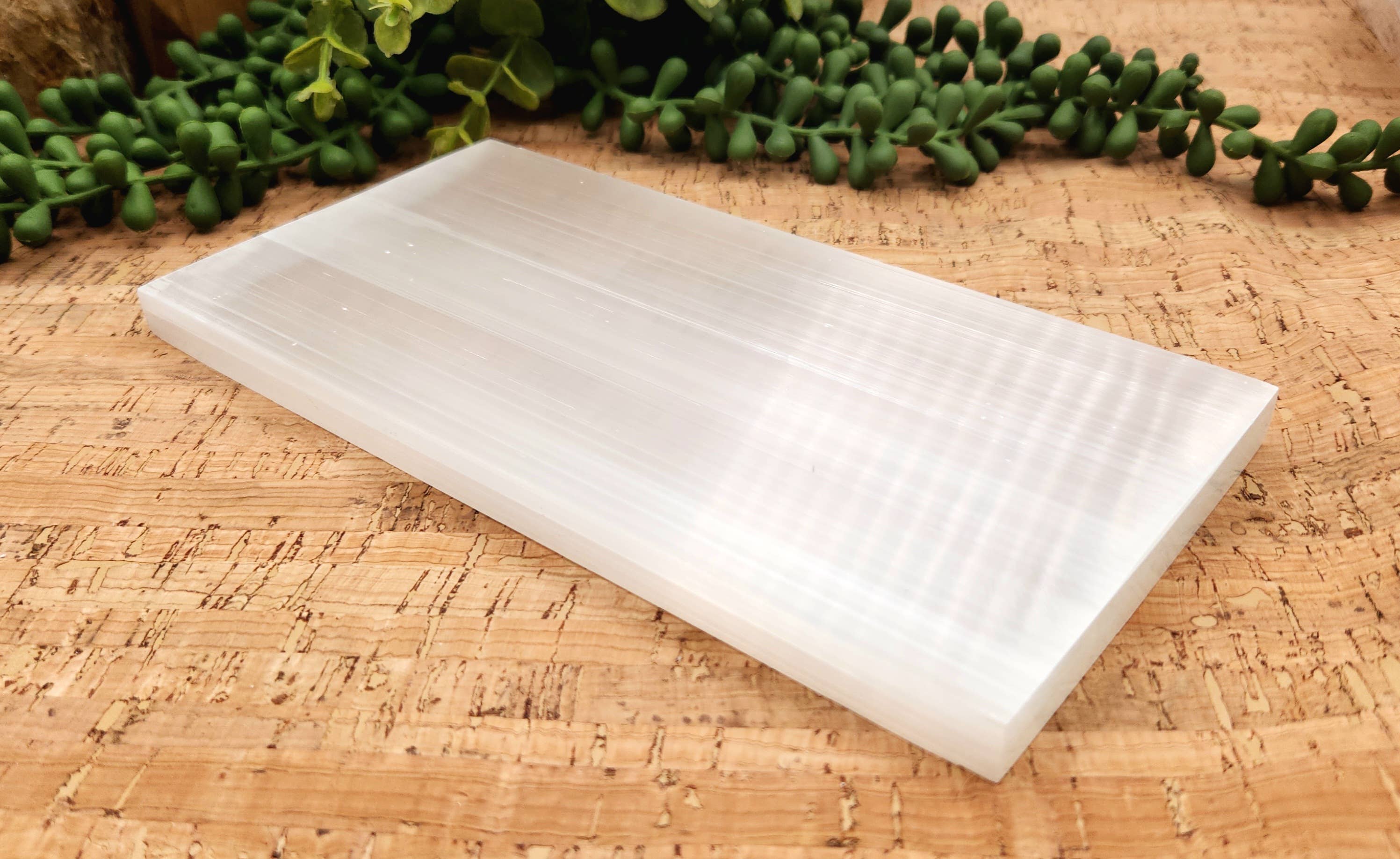 Selenite Charging Bar/Plate - Plain - Approx. 20 x 10 x 1cm