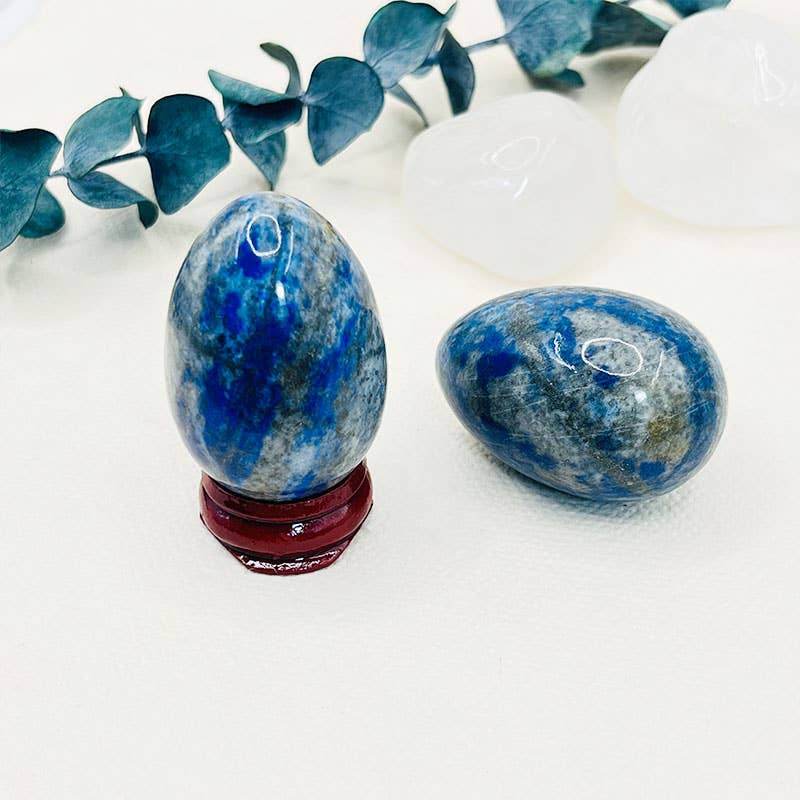 Easter Lapis Lazuli Meditation Vision Crystal Egg