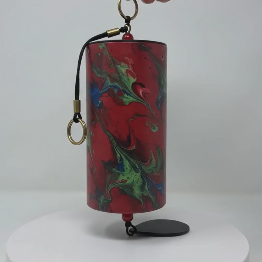 Load video: Wind Chimes - Red for Summer