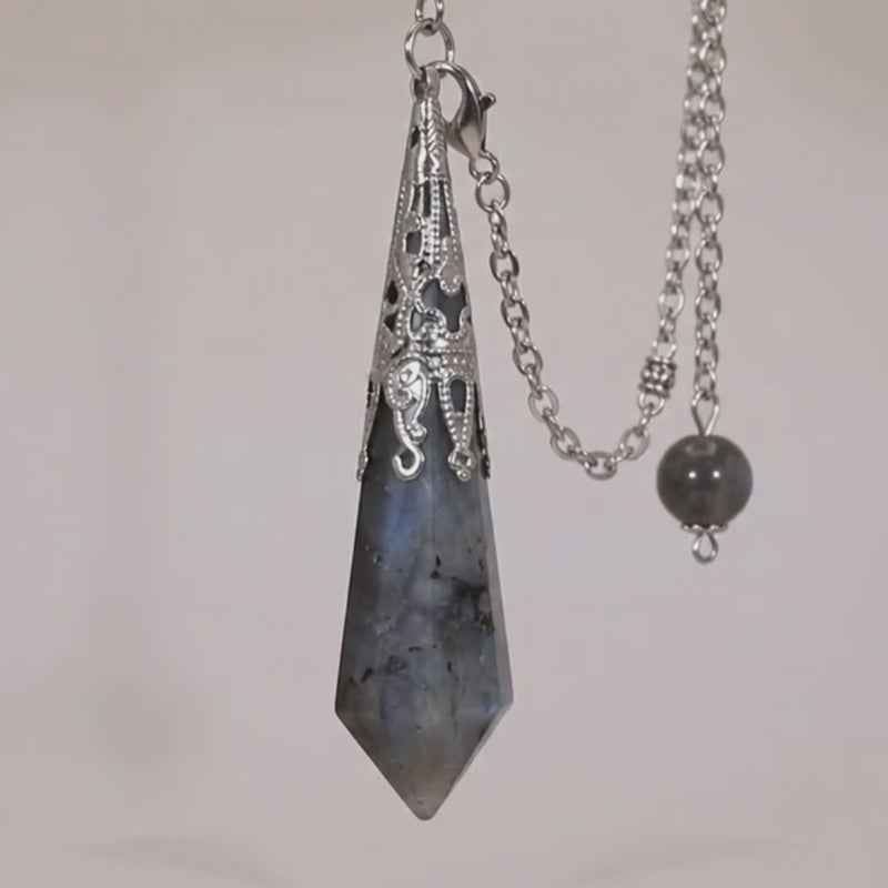 Grey Moonstone Protection Pendulum