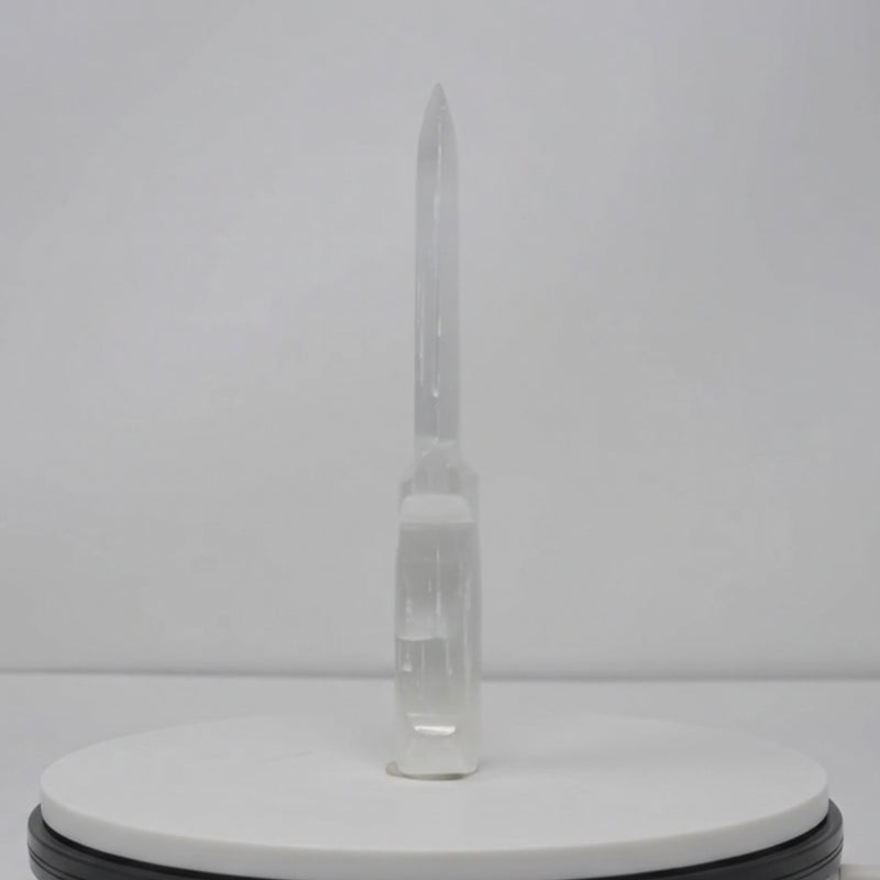 Selenite Crystal Knife _ Moroccan Selenite