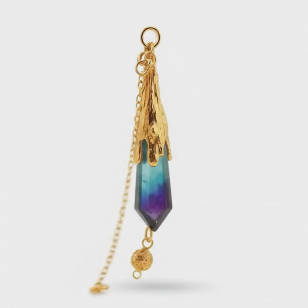 Load video: fluorite alleviate anxiety pendulum