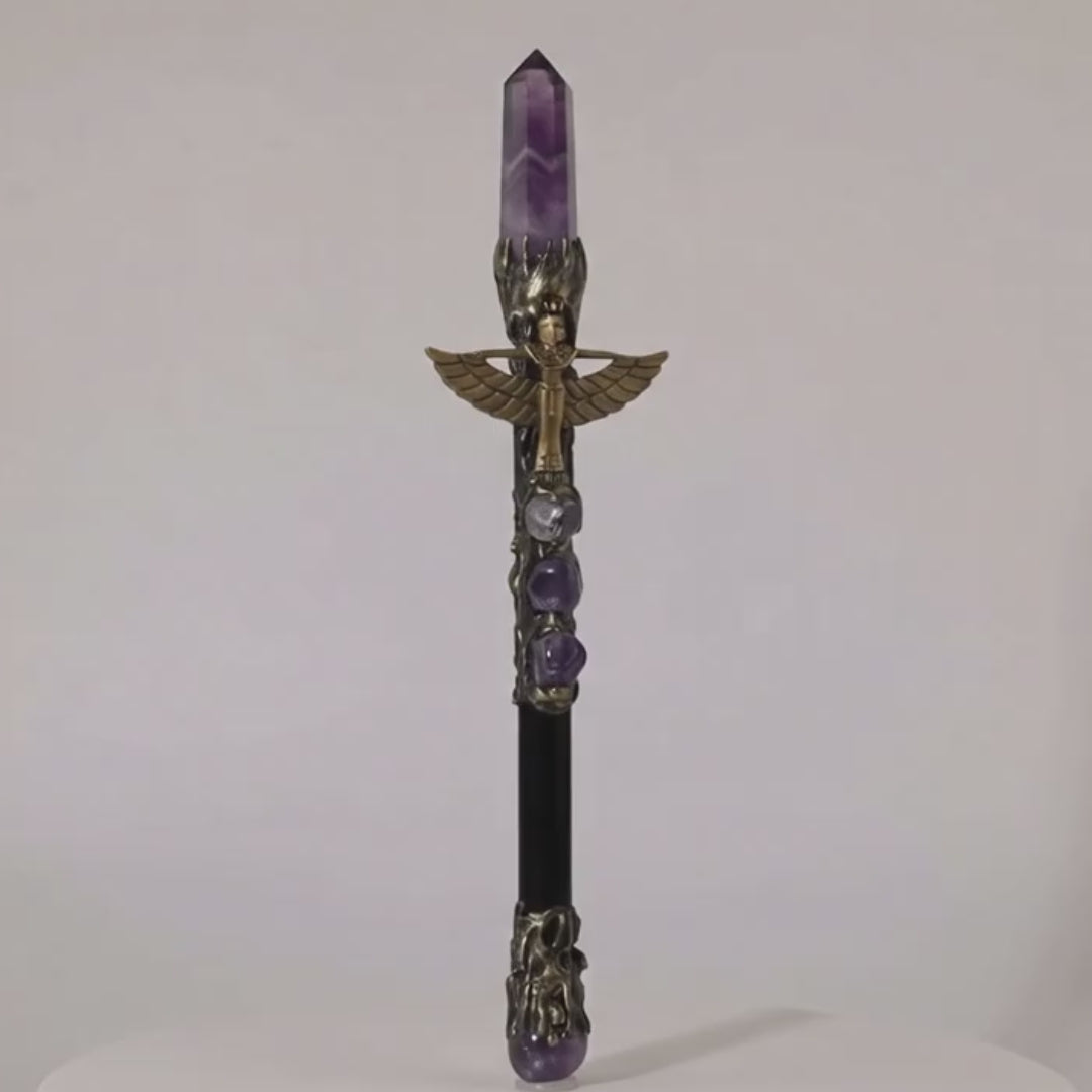 Load video: Magick Wand - Amethyst Point