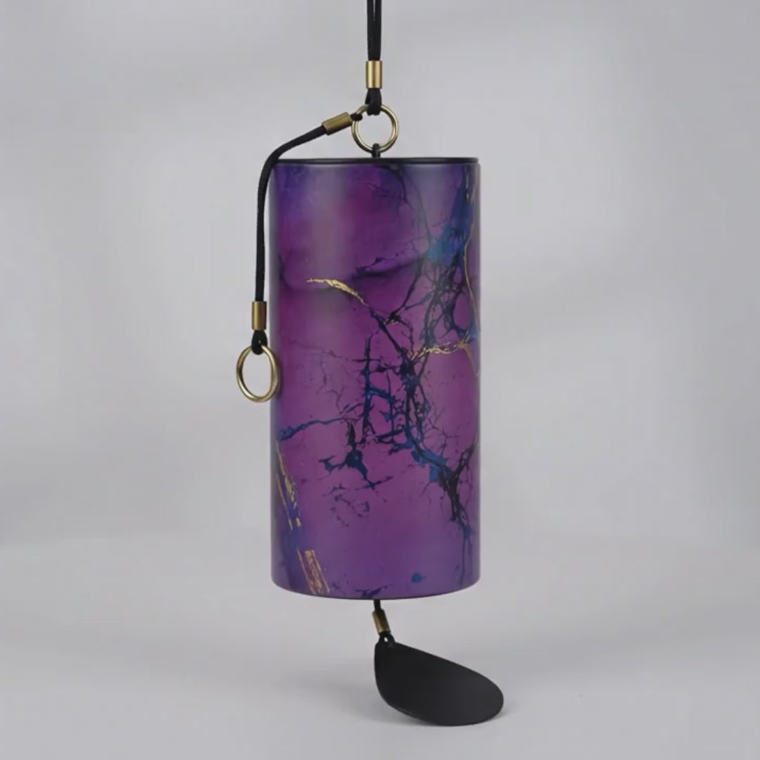Load video: wind chimes - purple for fall
