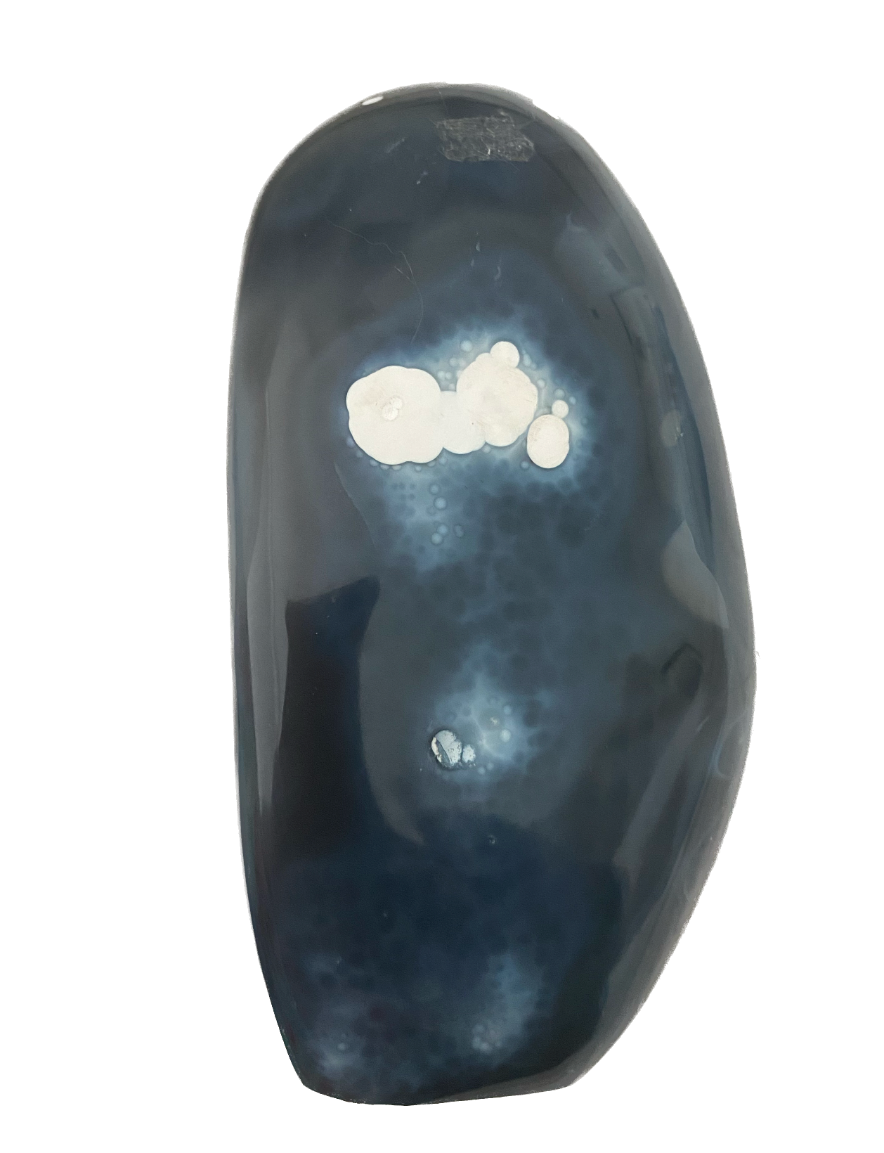 ORCA AGATE FREE FORM - LARGE -  Named for its black/grey/white pattern resembling an Orca, or sometimes called Ocean Agate/Blue agate for its ocean tones, this stone is incredibly soothing - healing stone on Earth than an agate - There many different types of agates.