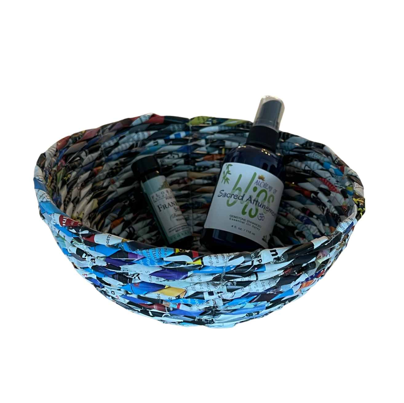 Recycled Magazine Baskets - Set of 3