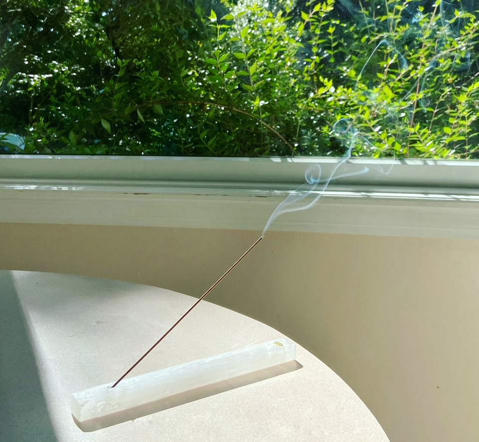 Selenite Incense Holder