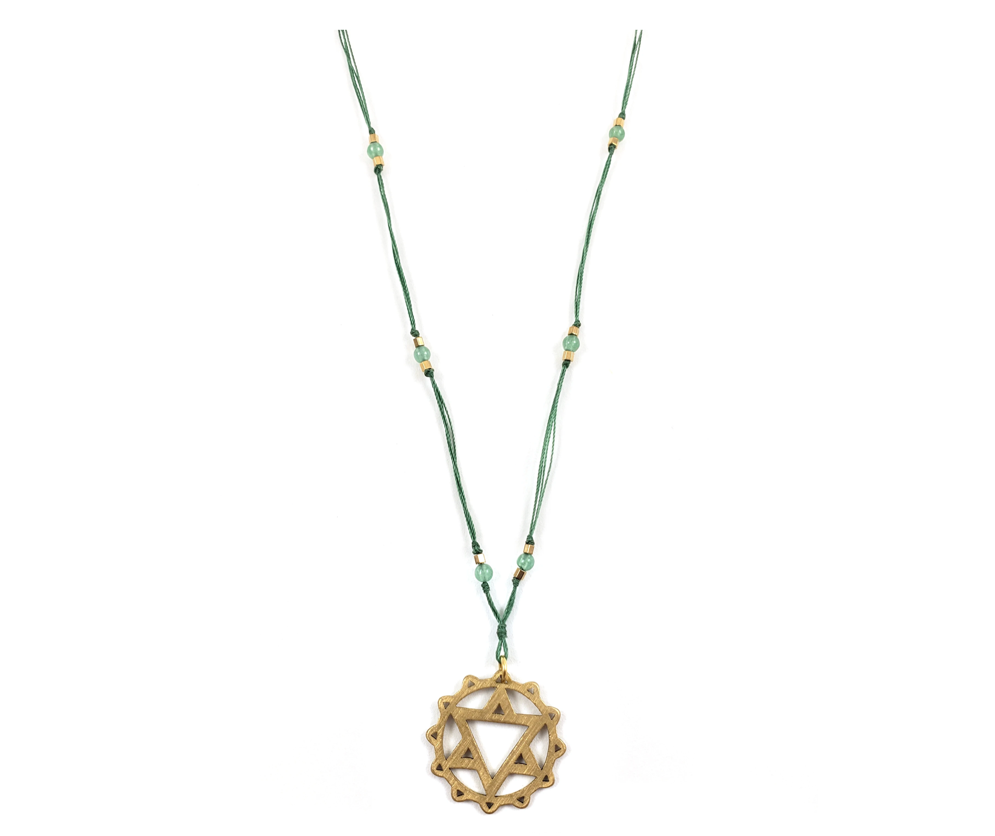 Delicate Chakra necklace - Heart/Green