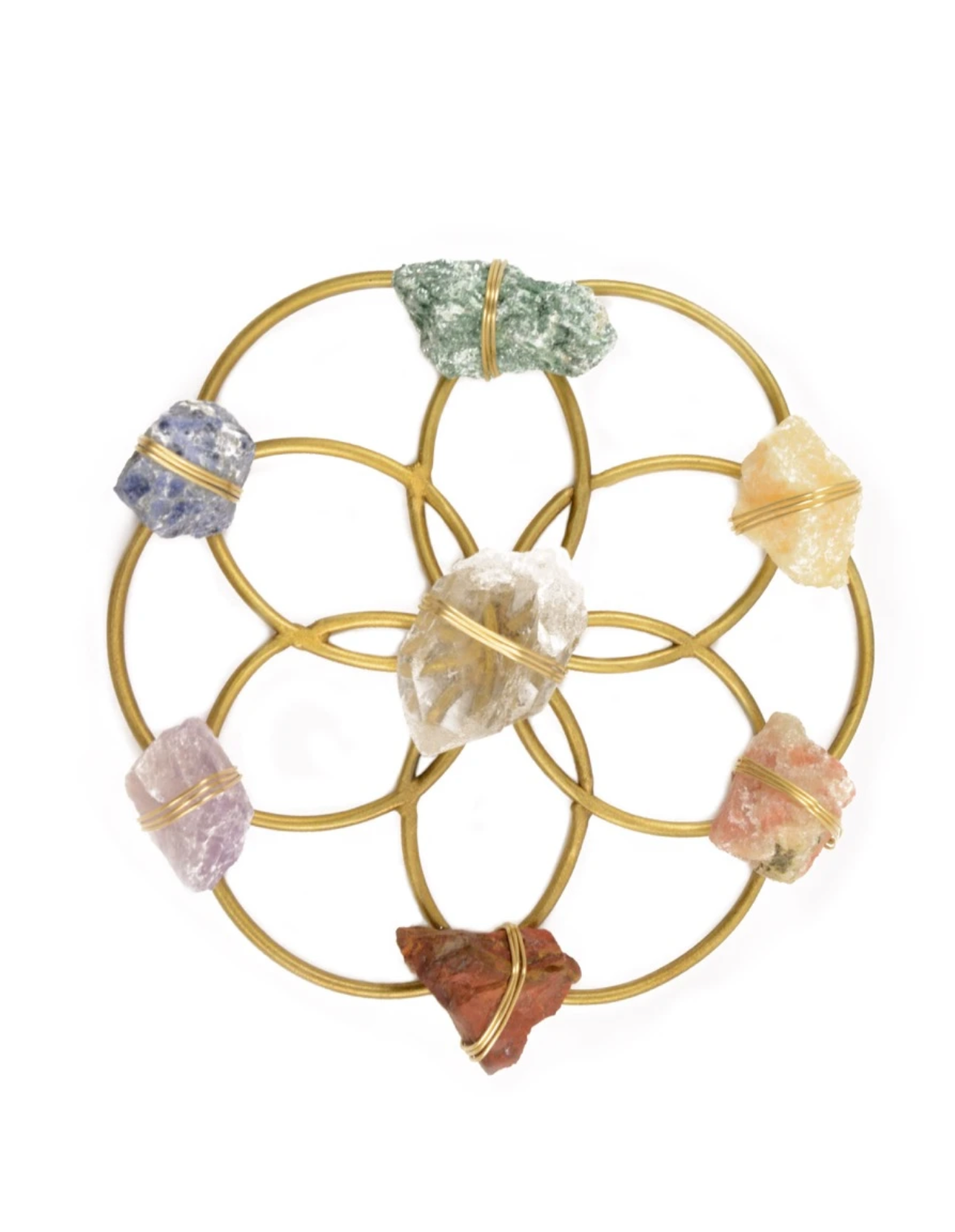 Tuning Fork & Chakra Crystal Grid Instrument Set for Sound Healing