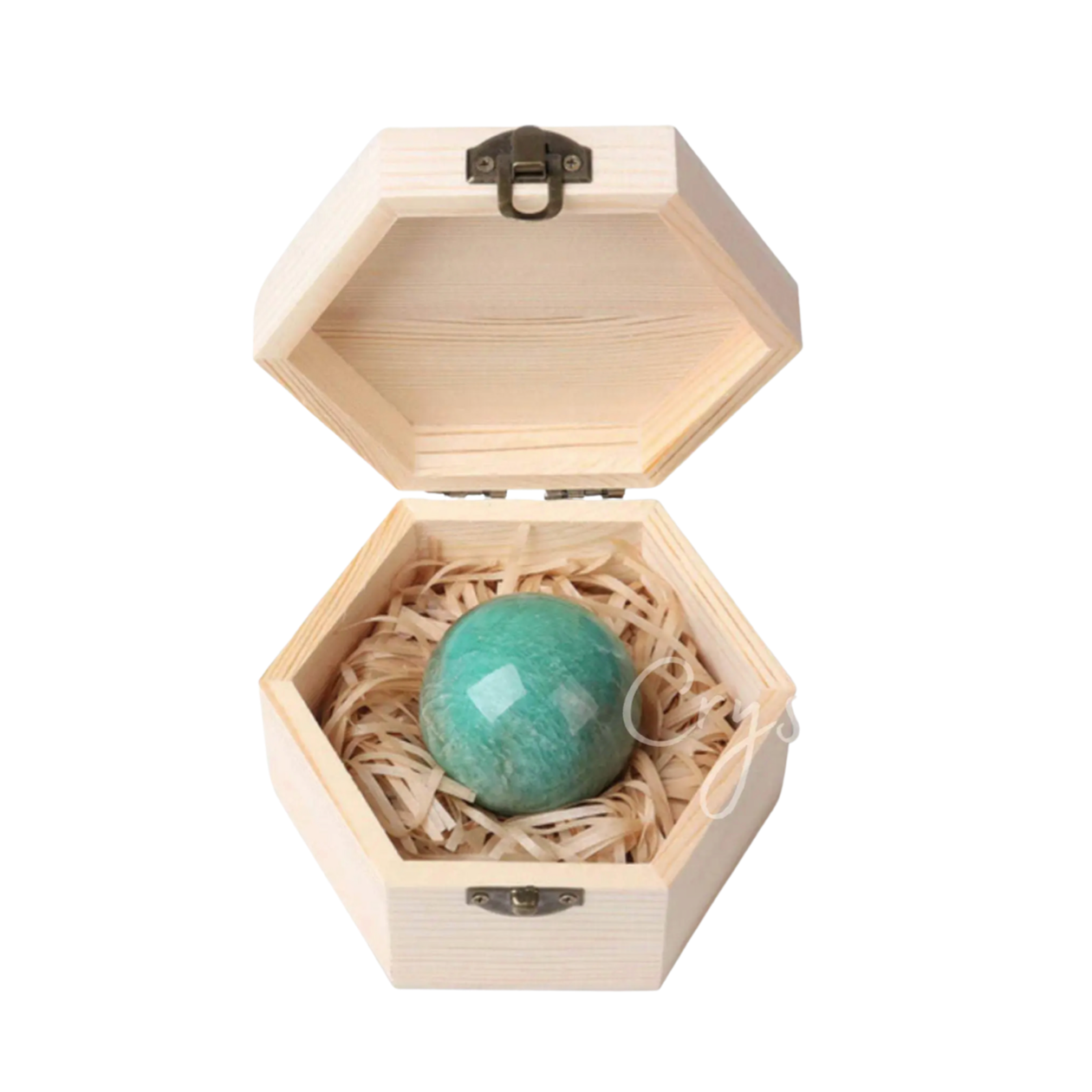 Healing Crystal Gemstone Ball with Box - Amazonite