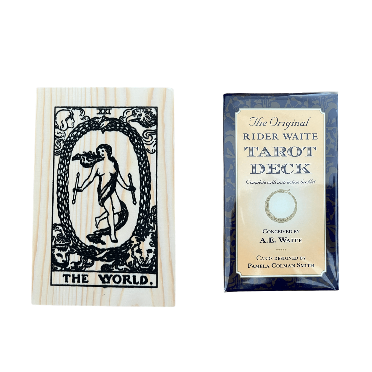 Tarot Cards Deck + Wooden "The World" Box