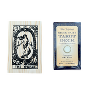 Tarot Cards Deck + Wooden "The World" Box