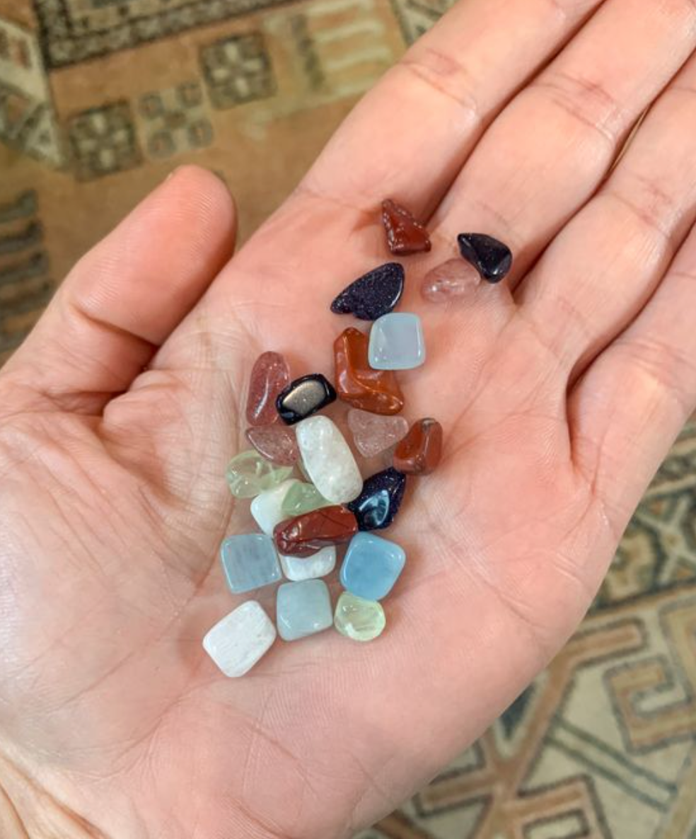 Wooden 4' Crystal Grid Board Set / Sacred Geometry Grid Board with Crystal Chips