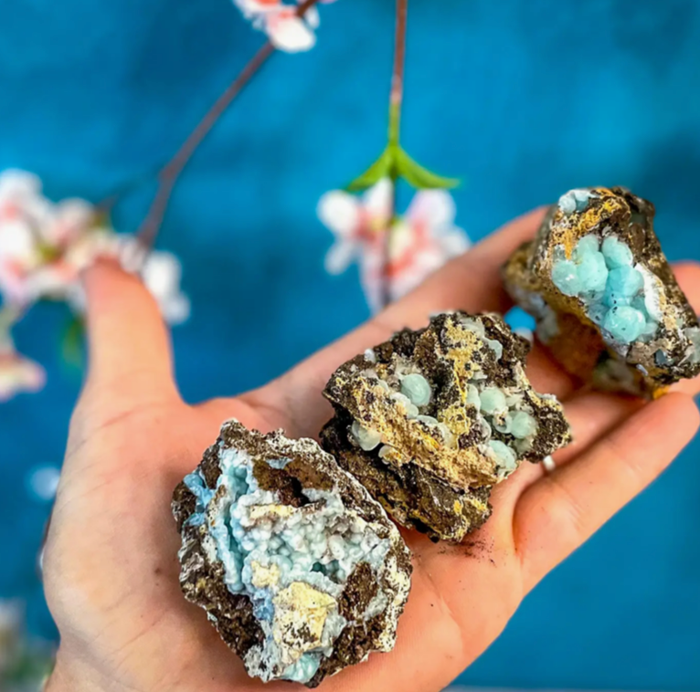 Raw Blue Hemimorphite