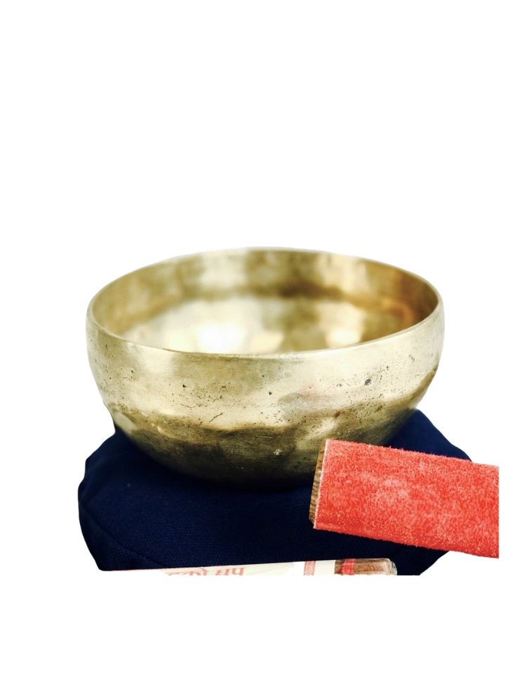 Tibetan Singing Bowl, Cushion,  Striker and Tinghas